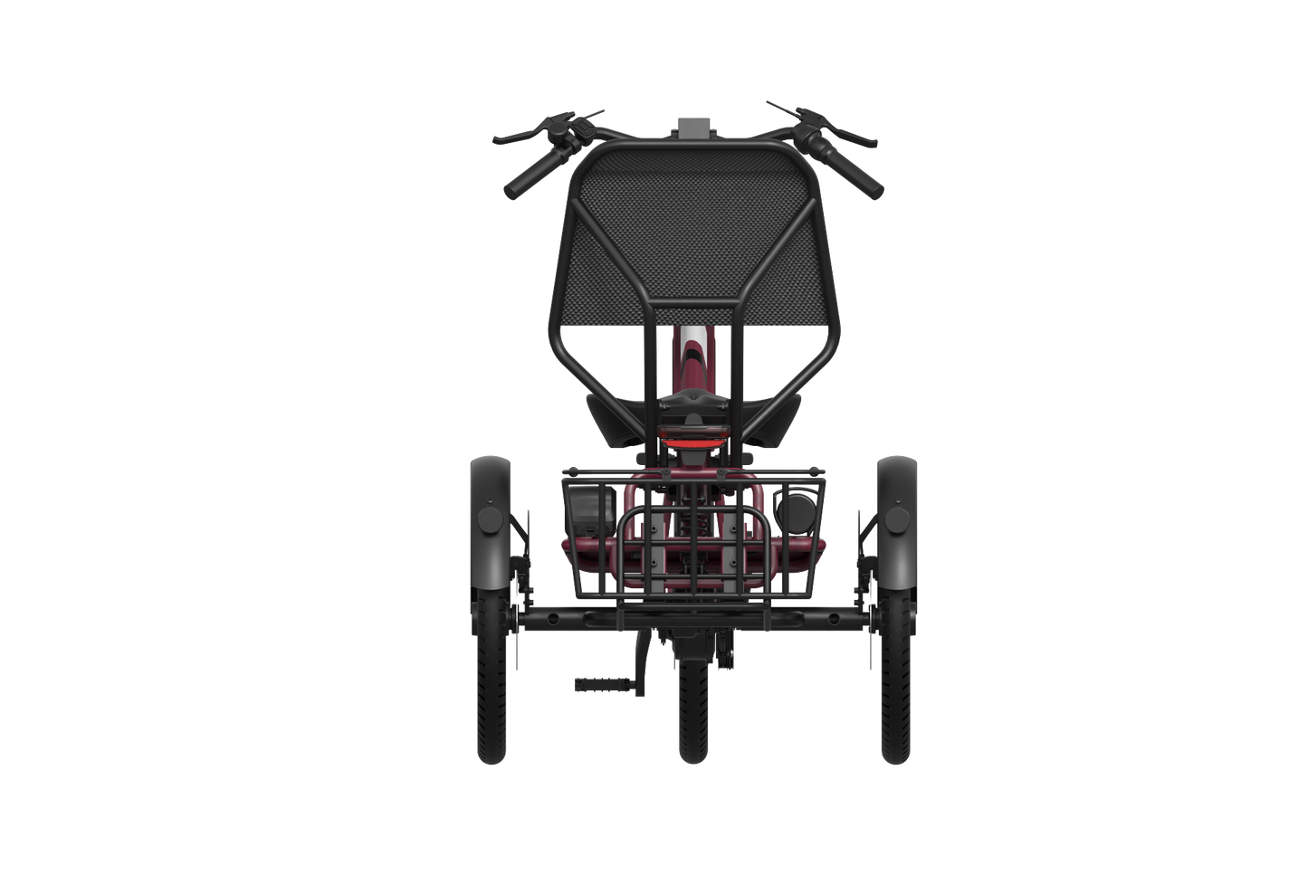 Faltbares E-Trike Chill red