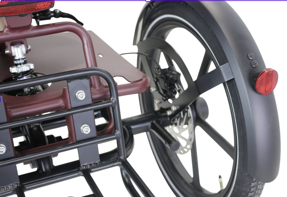 Faltbares E-Trike Chill red