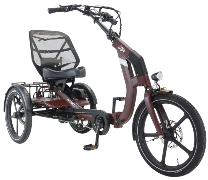 Faltbares E-Trike Chill red