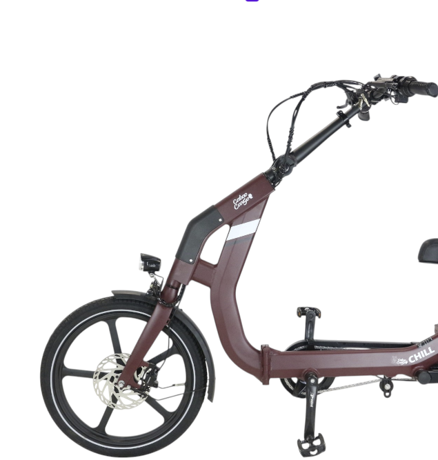 Faltbares E-Trike Chill red