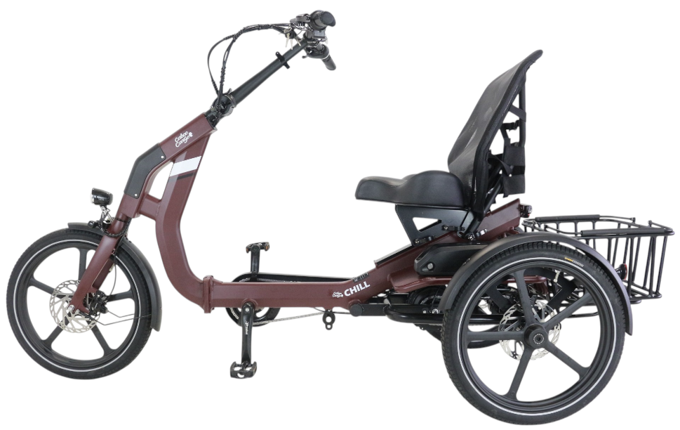 Faltbares E-Trike Chill red