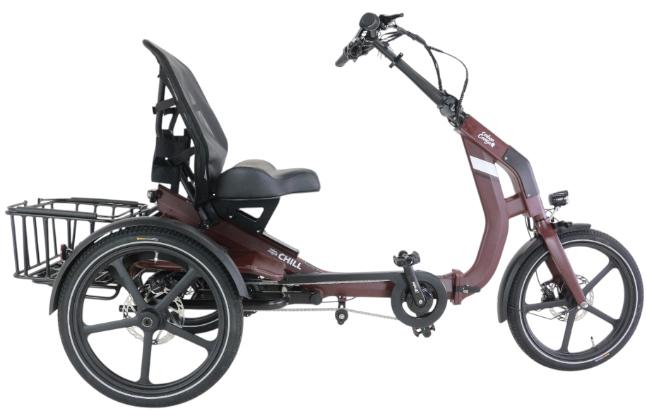 Faltbares E-Trike Chill red