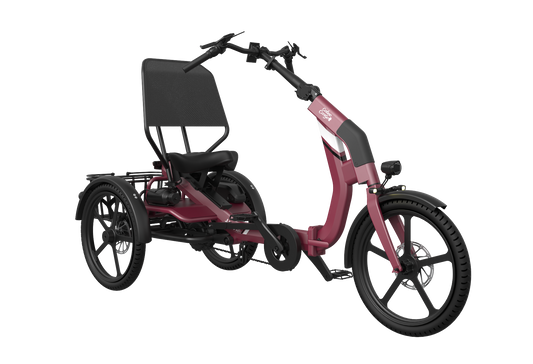 Faltbares E-Trike Chill red