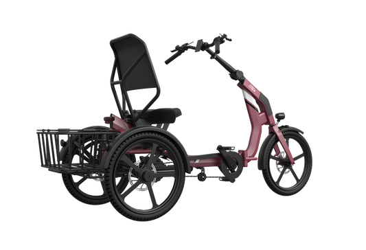Faltbares E-Trike Chill red